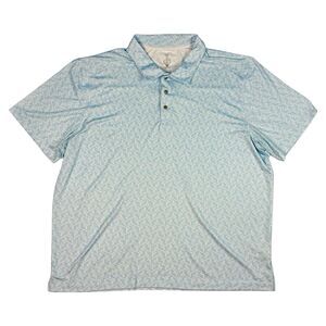 Cutter & Buck CBUK Polo Shirt Mens Size XXL Breathable Golf‎ Light Blue